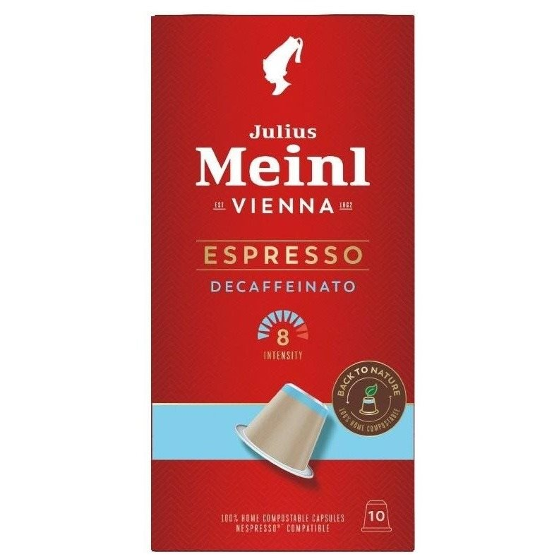 Julius Meinl Espresso Decaffeinato Komposztálható (10x 5.6 g / doboz) (9000403940331)