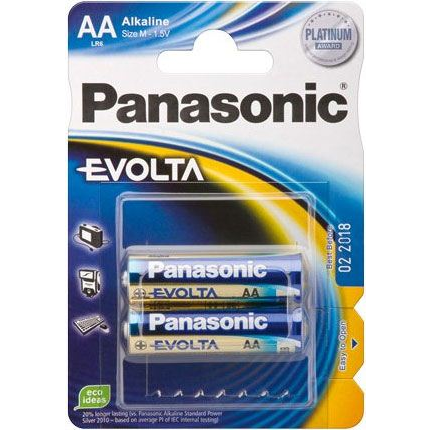 Батерии Panasonic Evolta AA, Алкални, 2 броя