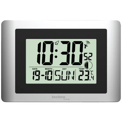 Techno Line (WS8028) Rádiójel vezérlésű Rádiójel vezérlésű óra 220 mm x 56 mm x 150 mm x 56 mm Ezüst (WS8028)