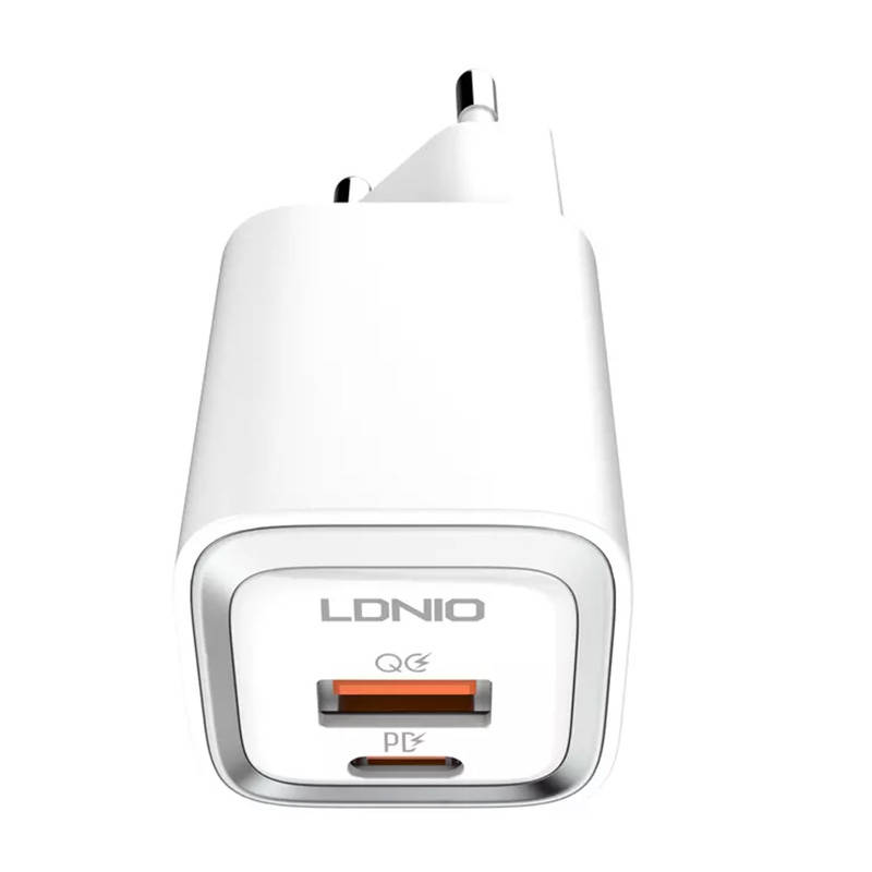 Ldnio A2318M USB / USB-C Hálózati töltő + USB-C Kábel 20W - Fehér (A2318M TYPE C TO LIG)