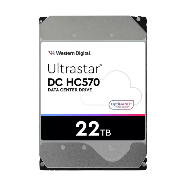 22TB WD 3.5" Ultrastar DC HC570 SATA szerver winchester (0F48155/WUH722222ALE6L4) (0F48155)