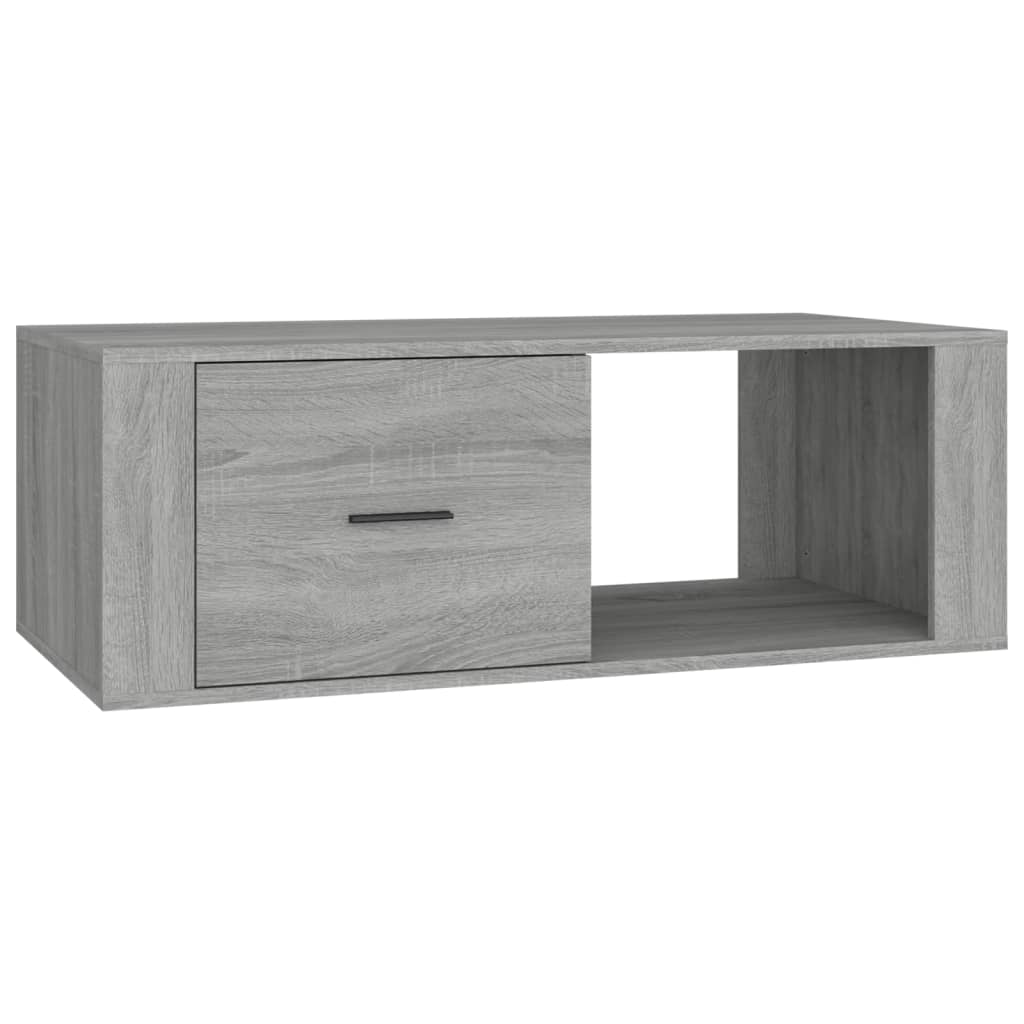 szürke sonoma szerelt fa dohányzóasztal 100x50,5x35 cm (816542)
