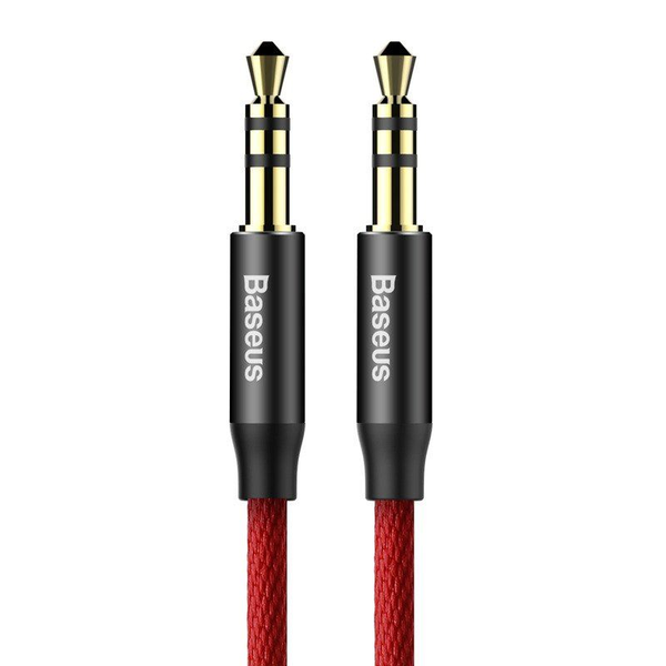 Cablu audio, Baseus, Yiven, 3.5 mm, Mini jack AUX, 1.5 m, Rosu