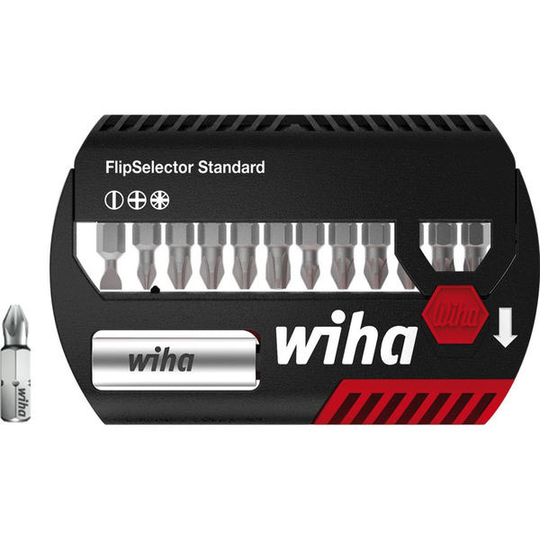 Wiha 39029 FlipSelector Standard Bit Készlet - SL/PH/PZ, 13 Részes