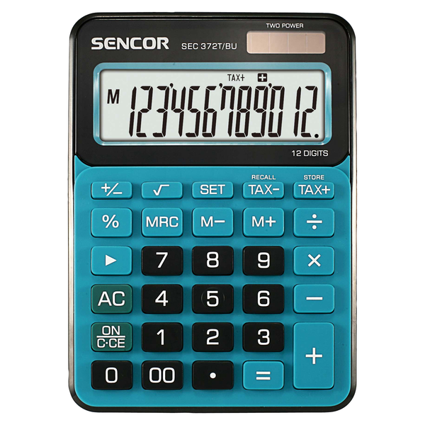 Sencor SEC 372T/BU Asztali Számológép - Kék