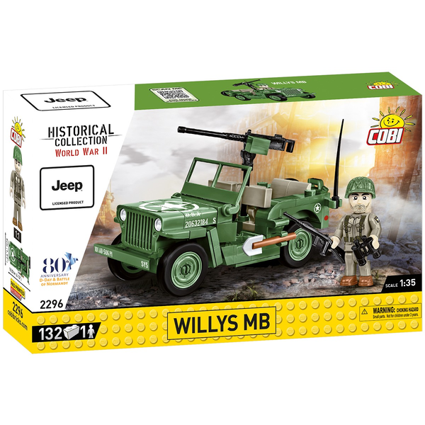 Cobi: Willys Willys MB Jeep 132 darabos építő készlet