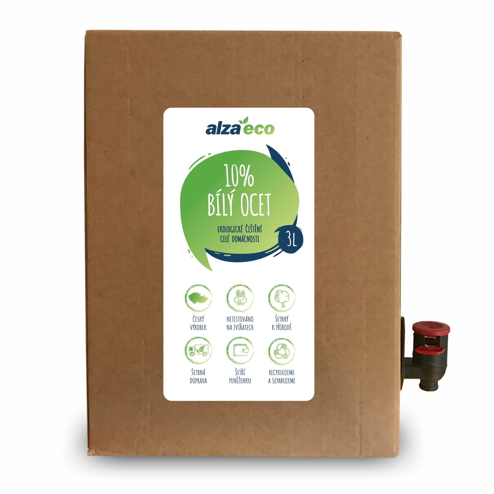 AlzaEco fehér ecet 10% 3 l (8594018048069)