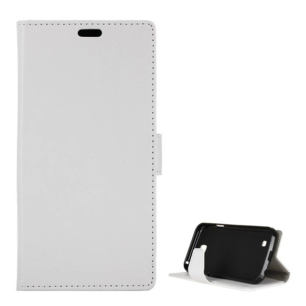 Tok álló, bőr hatású (FLIP, oldalra nyíló, asztali tartó funkció, prémium) FEHÉR LS450 USA modelhez! [LG K3 (K100)] (5996457665716)