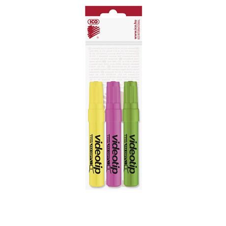 ICO Videotip szövegkiemelő 3 szín (9580003000) (9580003000)