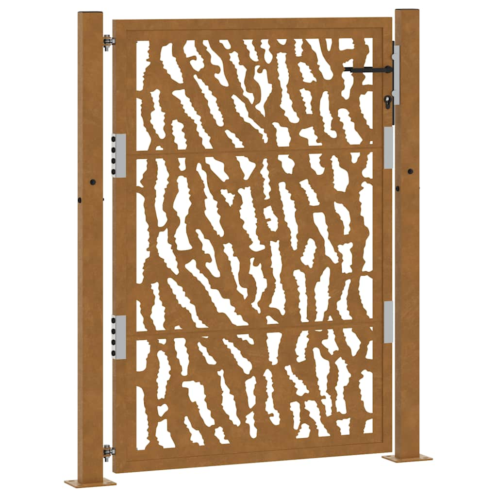 Kerti kapu 105x130 cm időjárásálló acél nyomvonalas kivitelben (4100985)