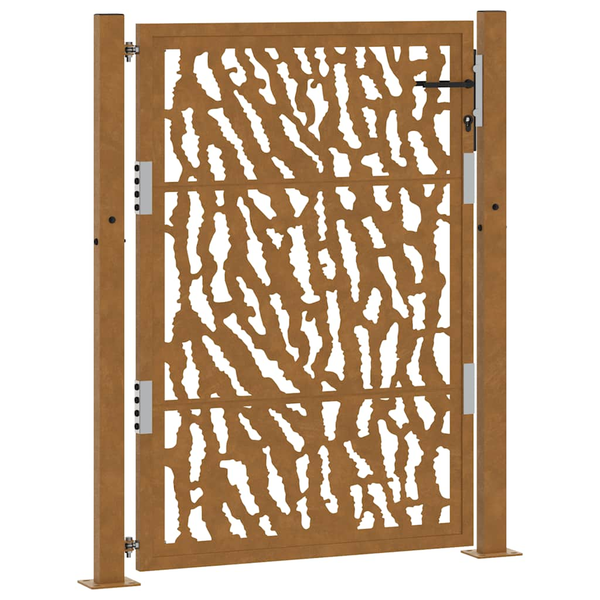 Kerti kapu 105x130 cm időjárásálló acél nyomvonalas kivitelben