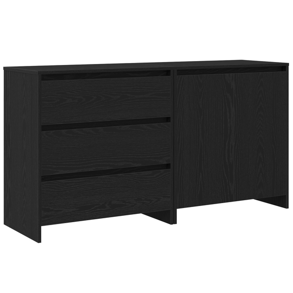 Set de 2 Mobile Simpli din Lemn Ingineresc Negru