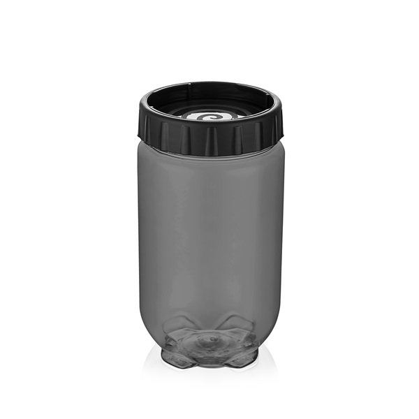 IRIS L-00725 Stack and Lock, egymáshoz rögzíthető tároló, 1.000ml, fekete (L-00725)