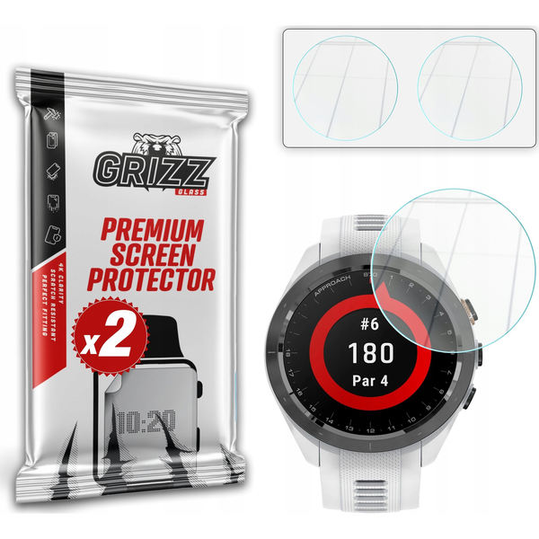 Szkło hybrydowe GrizzGlass HybridGlass do Garmin Approach S70 42mm