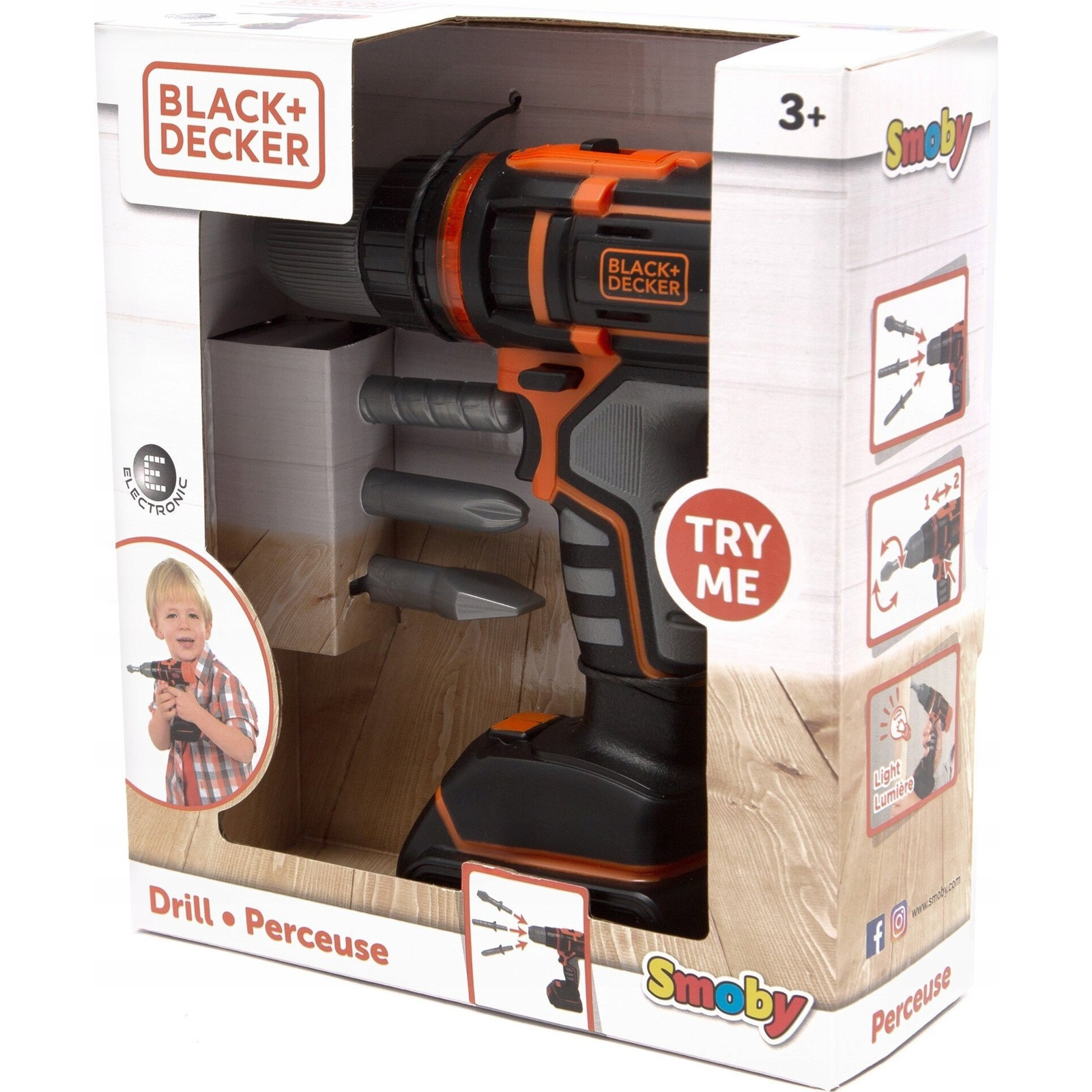 Smoby Black &amp; Decker Játék akkus fúró-csavarozó (GXP-894793)