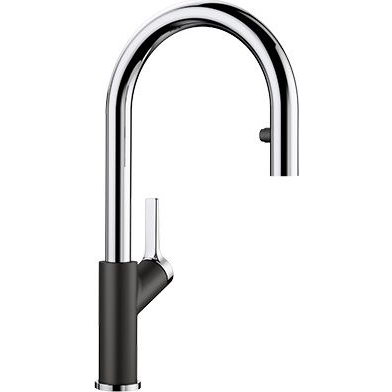 Blanco CARENA-S Silgránit Fekete színű-CR Vario Gránit - króm csaptelep (526172) (526172)