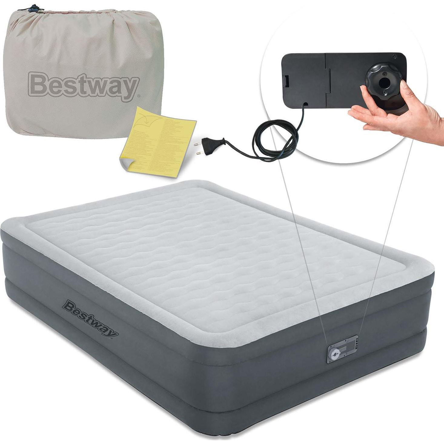 Bestway 69075 légmatrac Kétszemélyes matrac Szürke (69075)