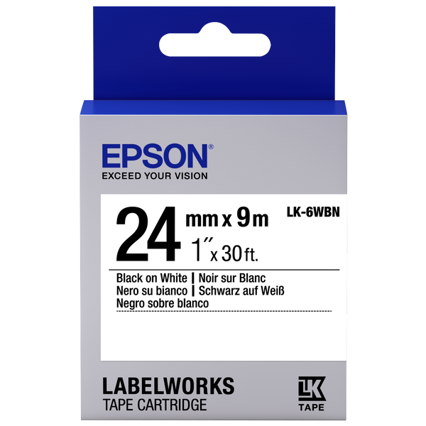 Epson LK-6WBN nastro per etichettatrice Nero su bianco