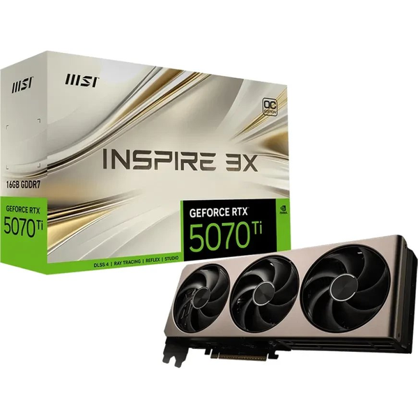 MSI GEFORCE RTX 5070 TI 16G INSPIRE 3X OC scheda video NVIDIA 16 GB GDDR7