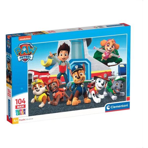 Clementoni Supercolor Paw Patrol Puzzle 104 pz Cartoni