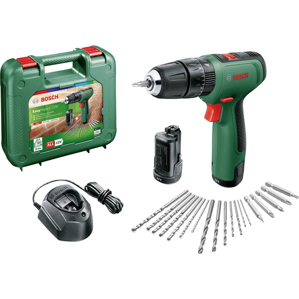 Bosch 06039D3105 EasyImpact 1200 12V 2x1,5Ah akkus ütvefúró-csavarozó készlet