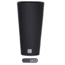 Prosperplast Rato Tubus virágcserép antracit 25 cm-es betéttel (DRTUS250-S433)
