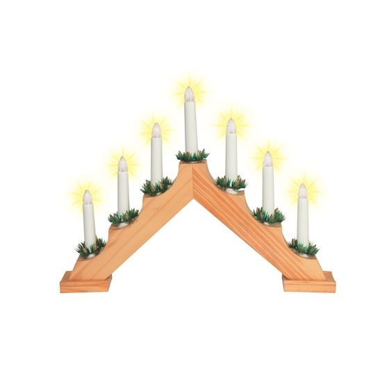 Somogyi Gyertyaív Ablakdísz 7 izzós fa meleg fehér (KAD 02) (KAD 02)