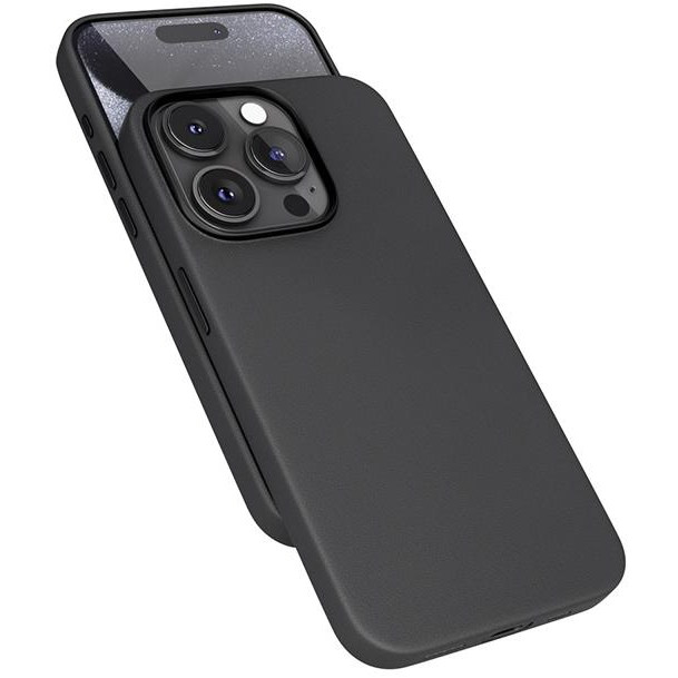 Epico Mag+ iPhone 15 Pro Max fekete bőr tok (81410131300001)