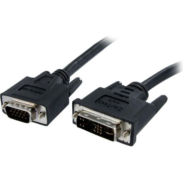 StarTech.com DVIVGAMM1M video kabel adapter DVI-A VGA (D-Sub) Zwart