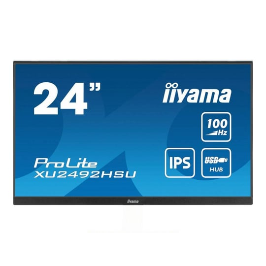 Monitor IIYAMA PROLITE XUE2492HSU (Without Stand) 24" | 1920 x 1080 (Full HD) | 1300 : 1 | VGA (d-sub) | DP | HDMI | USB 3.2 | Speakers | 16:9 | Silver | IPS | 100 Hz (1442200)