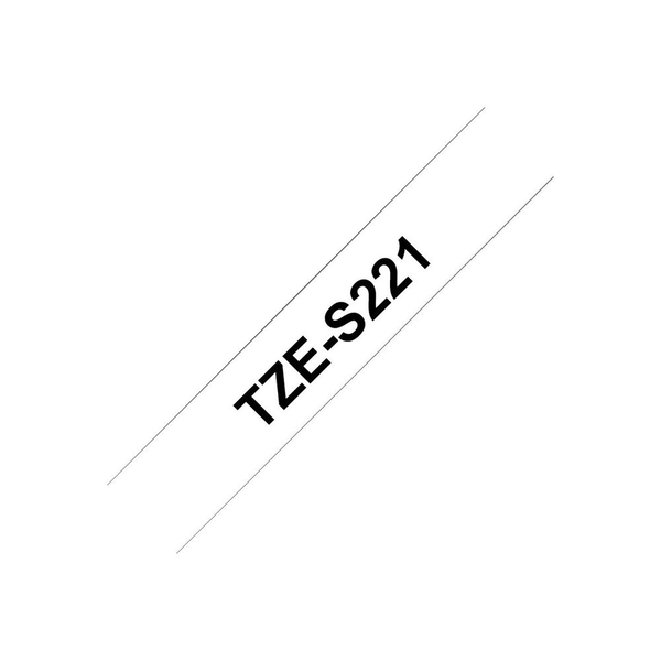 Brother laminated tape TZe-S221 - Black on white