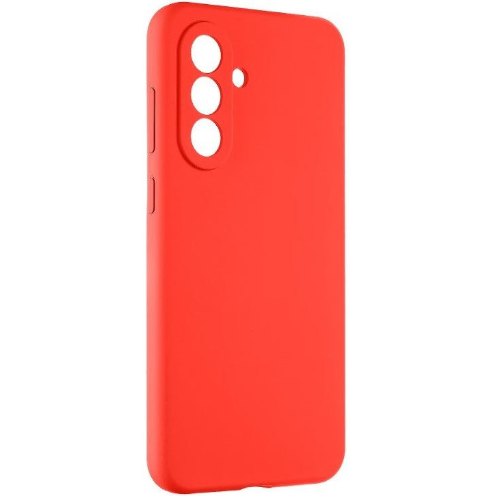 Samsung Galaxy A36 5G SM-A366B, Szilikon tok, mikrofiber plüss belső, Tactical Velvet Smoothie, piros (TS12294)