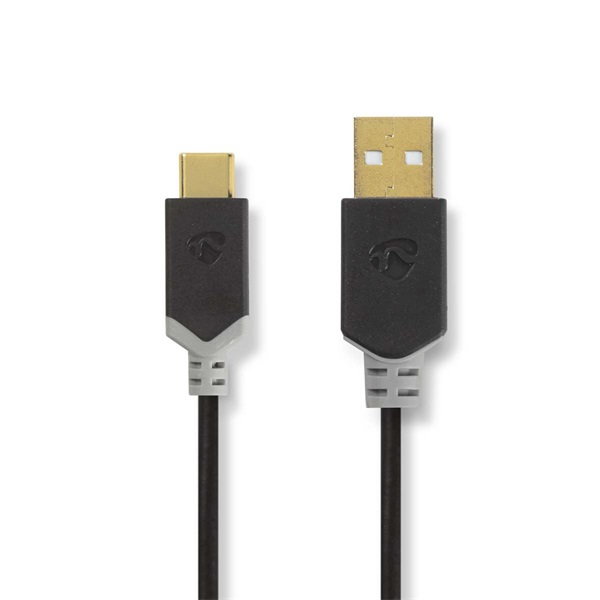 Nedis CCBW60600AT10 USB kábel, USB2.0 Gen 1, USB-A dugó - USB-C dugó, 60 W | 480 Mbps, 1 m (CCBW60600AT10)
