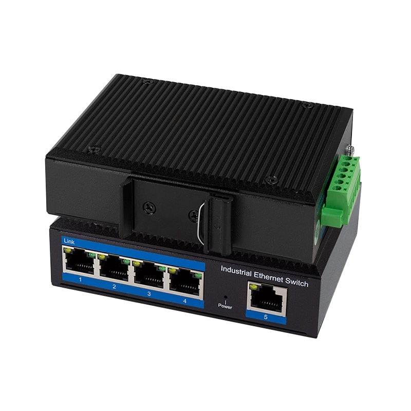 LogiLink Industrial Fast Ethernet PoE switch, 5 portos, 10/100 Mbit/s (NS200P) (NS200P)