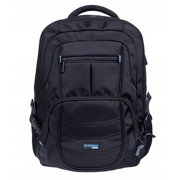 Plecak turystyczny Akasa Plecak DONAU TRAVEL Amsterdam, 17", 35l, USB + kabel USB-C, czarny