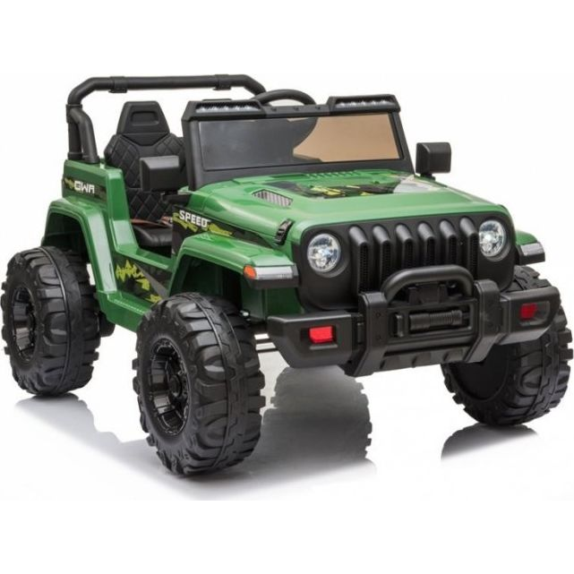 CH9956 Jeep 12 7504 Elektromos Kisautó - 2.4 GHz, Szülői Távirányítóval, EVA Kerekekkel, Zöld (7504)