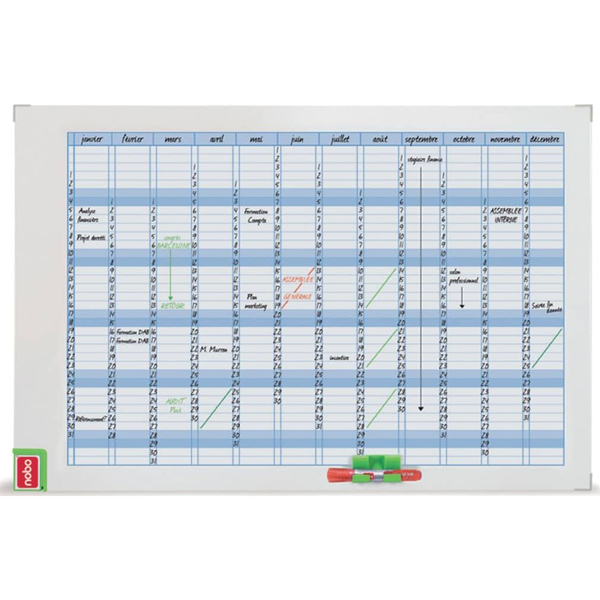 Nobo Sasco Weekly Board Planner whiteboard