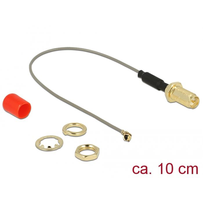 Delock antenna kábel RP-SMA anya > MHF / U.FL-LP-068 apa 10cm (89830) (DE89830)