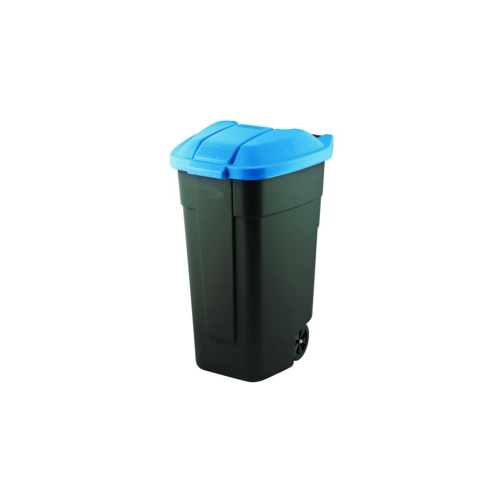 Curver görgős szemetes 110l kék/fekete (214127) (C214127)