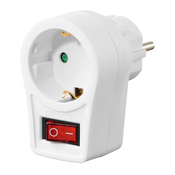 Hama 00223212 Netzstecker-Adapter Typ F Weiß