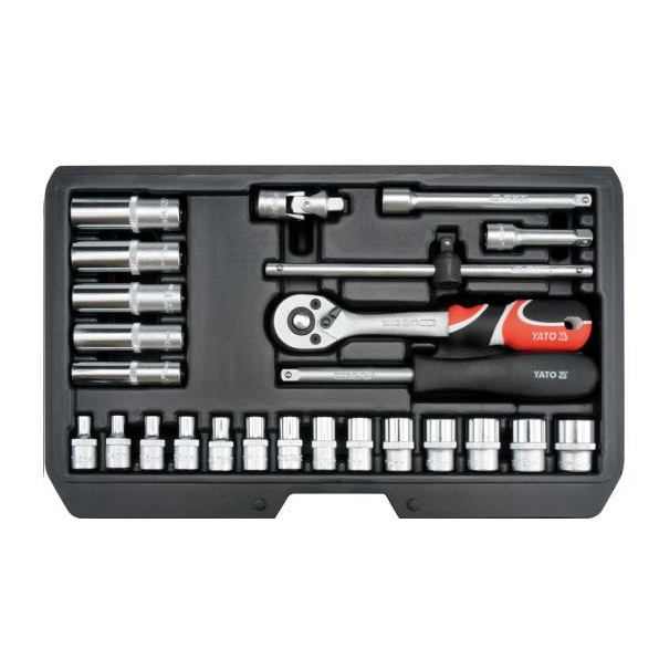 YATO Krova készlet 1/4" 25 db