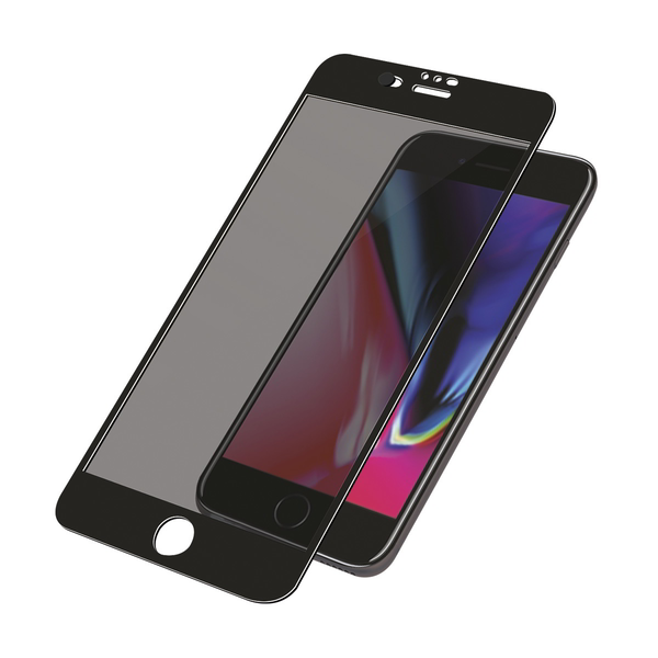 Стъклен протектор PanzerGlass за Apple Iphone 7, 8, 6, 6s, 2020 SE, CaseFriendly, CamSlider, Privacy, Черно