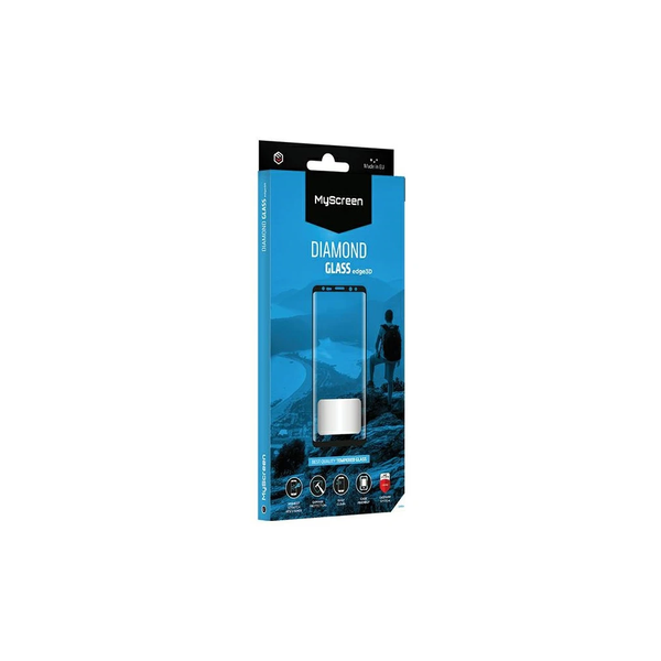 MS Diamond Glass Edge 3D One Plus 8 készülékhez edzett üveg fekete