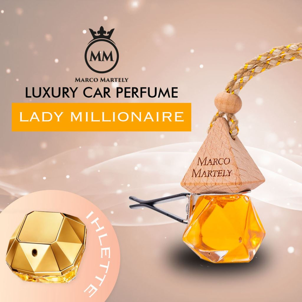Marco Martely Lady Millionaire bliszteres autóparfüm 7ml (MMN012)