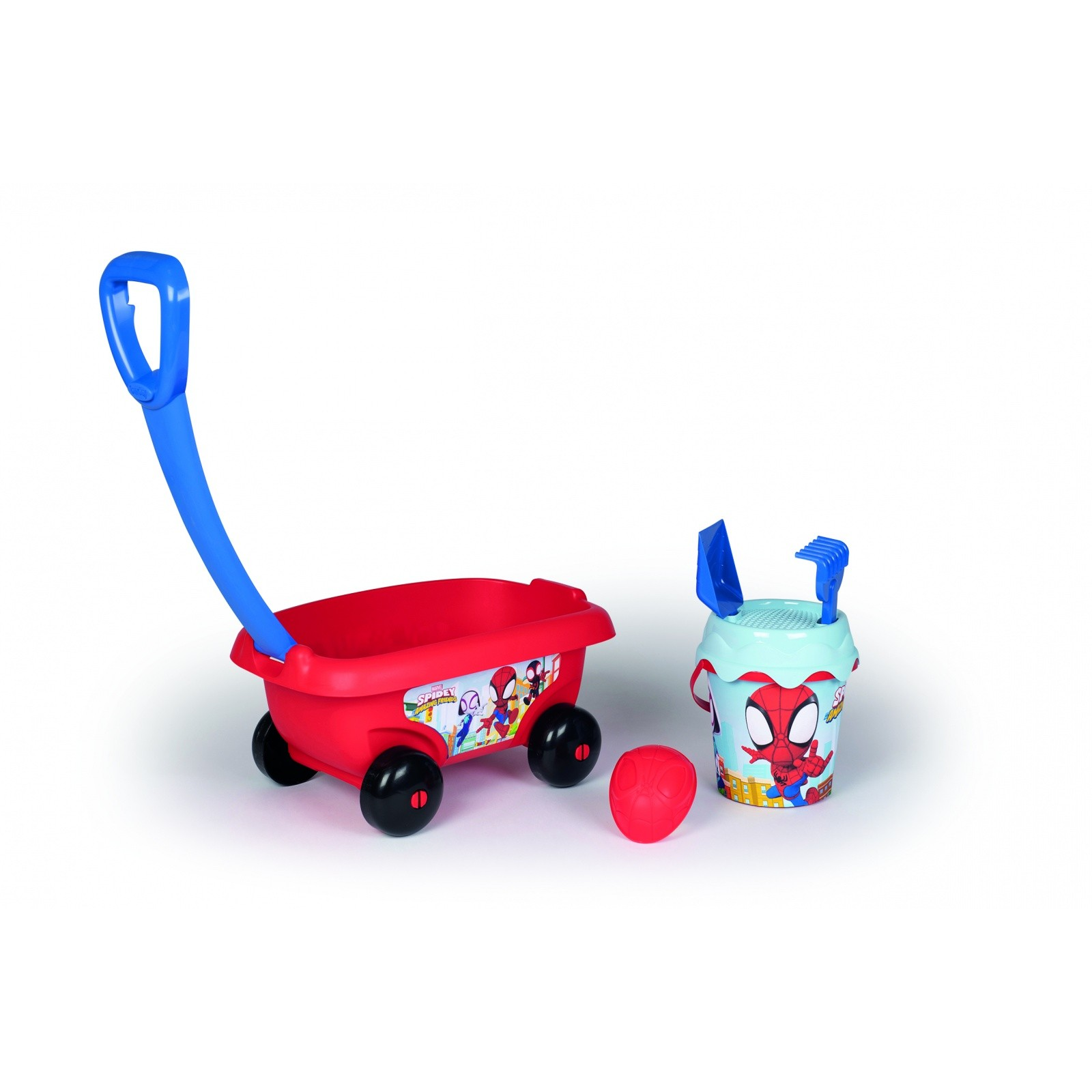 Smoby Pókember: Húzós kocsi homokozó készlettel (7600867020)