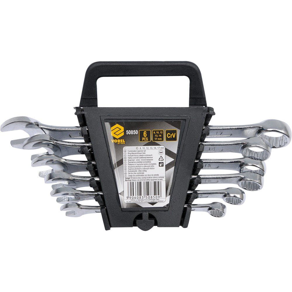 Vorel csillag-villáskulcs készlet 6 db, 8-17 mm (5906083508509)