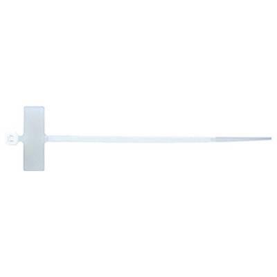 Intercable 183245 ICC61680 100x2,5mm Beschriftungsf. natur Kábelkötöző 100 mm 2.5 mm Színtelen Műanyag nyelvvel, Feliratozó mezővel 1 db (183245)