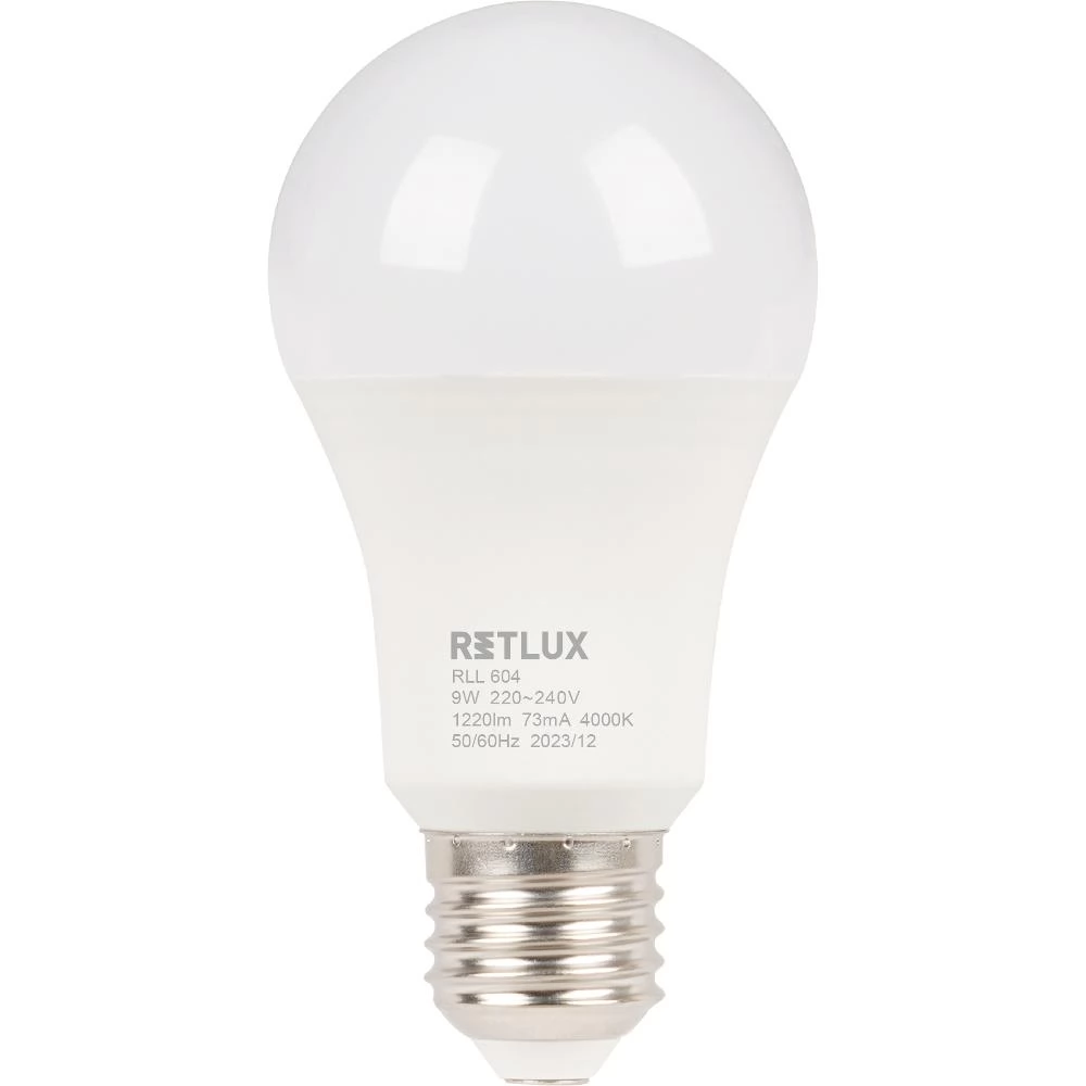 Retlux LED izzó 9W 1220lm 4000K E27 - Hideg fehér (RLL 604 A60 E27 9W)