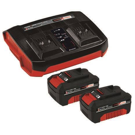 Einhell Starter Kit 2x 18V 4,0Ah &amp; Twincharger