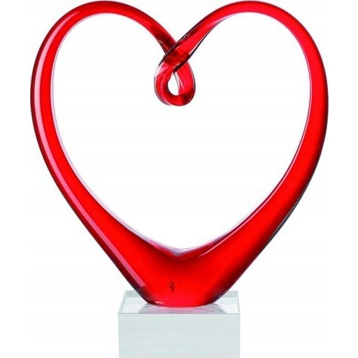  Leonardo Leonardo - Serce szklane czerwone 24cm EMOZIONE